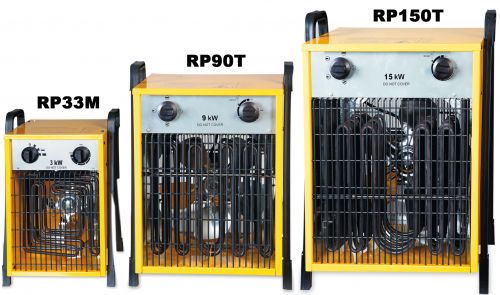 Calefactor eléctrico KRUGER RP20M - RP33M - RP90T - RP150T