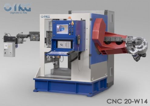 Dobladora de varilla CNC de 3 ejes OMCG CNC 20 W15