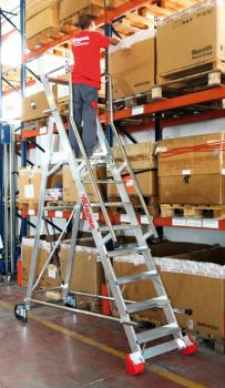 Escalera con plataforma FARAONE SMT