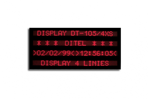 Indicador digital alfanumérico de gran formato DITEL DT Series