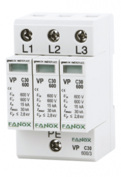 Relé de protección contra sobretensiones para sistemas eólicos FANOX VP C 30 600/3