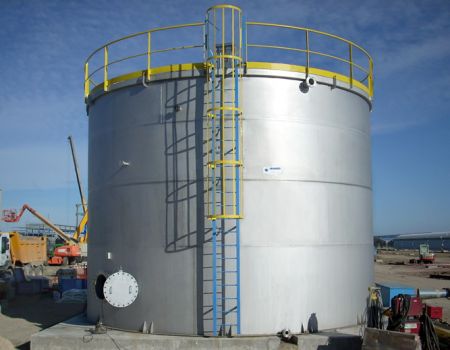 Tanque de agua desmineralizada para planta termosolar ARROSPE 