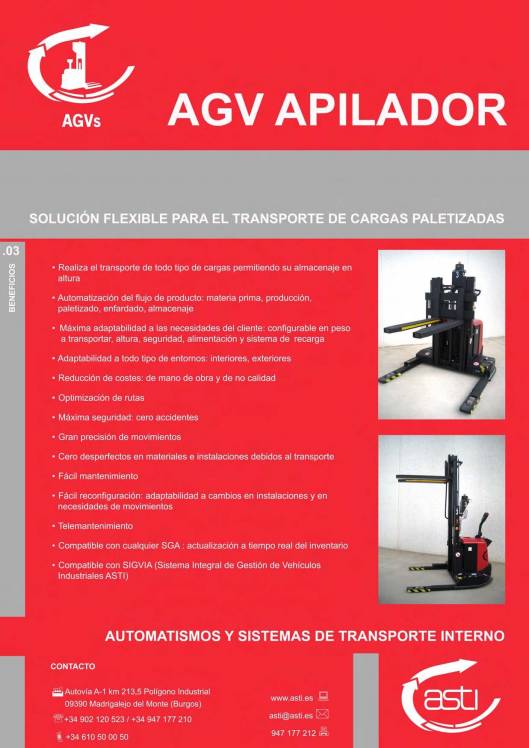 AGVs apiladores ASTI 2