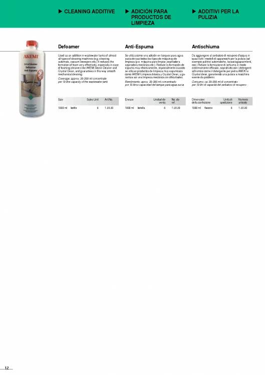 AKEMI. Cuidado de mármoles y piedras 12