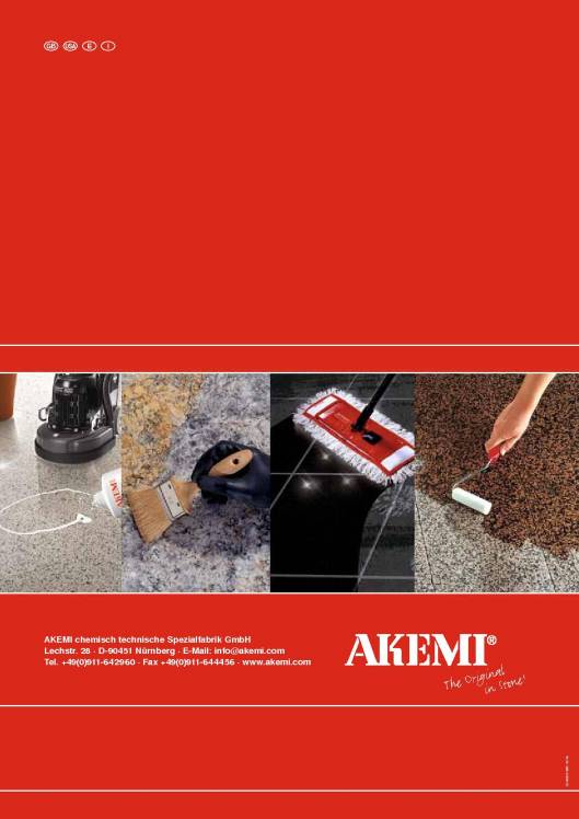 AKEMI. Cuidado de mármoles y piedras 32