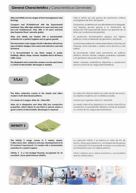 ATLAS. Pavimentos vinílicos homogéneos. 2