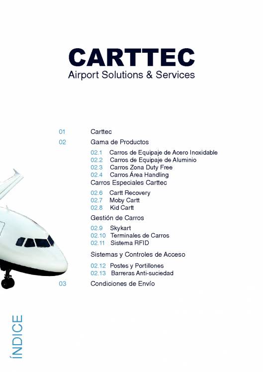 CARTTEC Airport Catalogo Español 3 CARTTEC Airport Catalogo Español 3