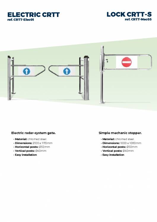 CARTTEC AIRPORT. Sistemas de acceso y seguridad. Catálogo 2019 inglés 14