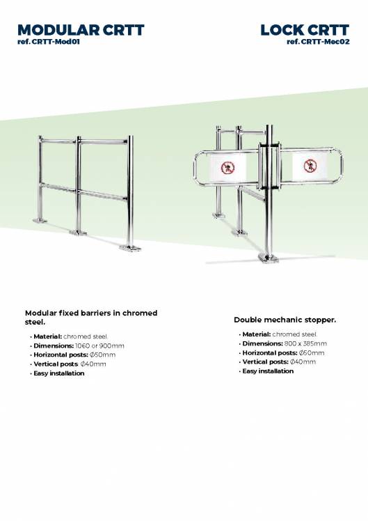 CARTTEC AIRPORT. Sistemas de acceso y seguridad. Catálogo 2019 inglés 16