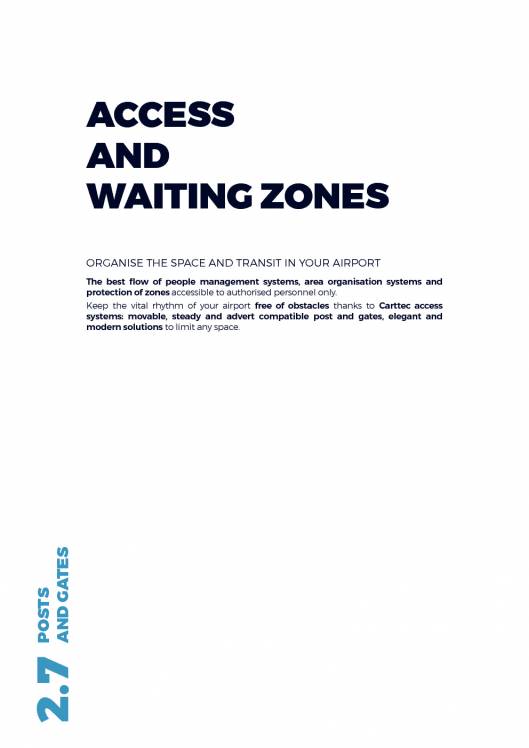 CARTTEC AIRPORT. Sistemas de acceso y seguridad. Catálogo 2019 inglés 6