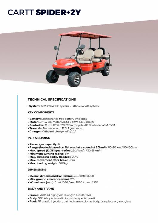 CARTTEC AIRPORT. Vehículos eléctricos aeropuerto golf carts. Catálogo 2019 inglés 25