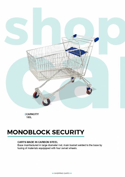 CARTTEC RETAIL. Carros y cestas de supermercado. Catálogo inglés 2019 4