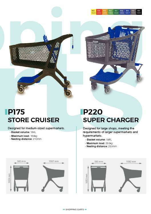 CARTTEC RETAIL. Carros y cestas de supermercado. Catálogo inglés 2019 7