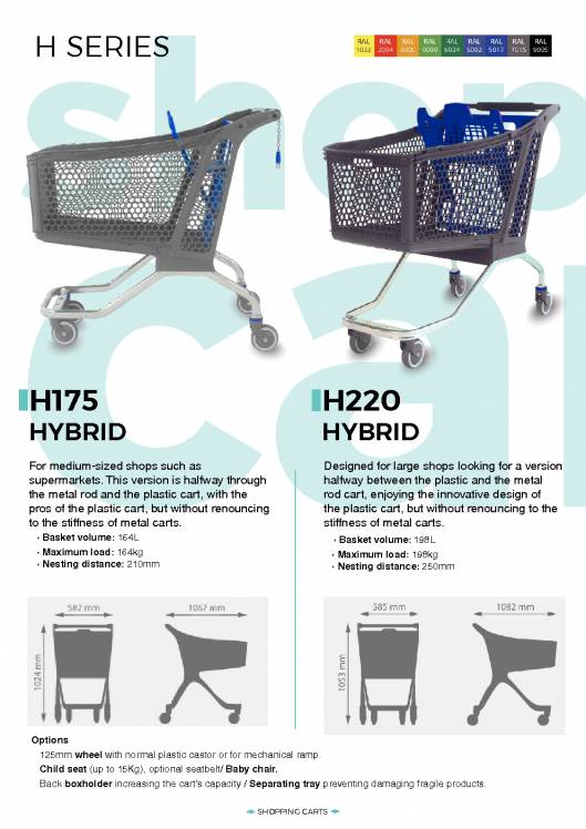 CARTTEC RETAIL. Carros y cestas de supermercado. Catálogo inglés 2019 10