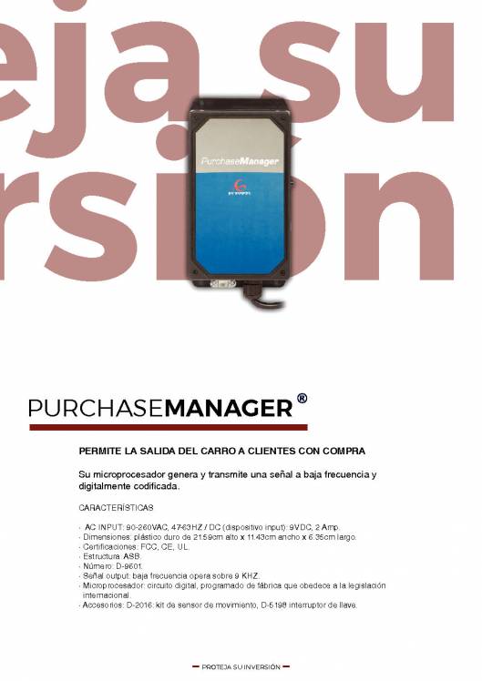 CARTTEC RETAIL. Sistemas de seguridad. Catálogo Español 2019 7