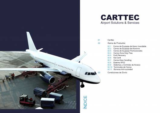 Catálogo para aeropuerto de CARTTEC. 2