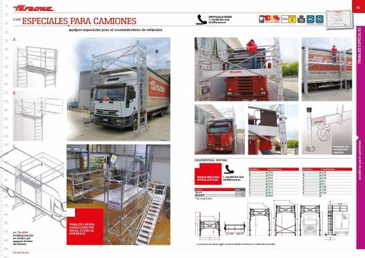 Catálogo de escaleras y andamios FARAONE y ESCALIBUR 22