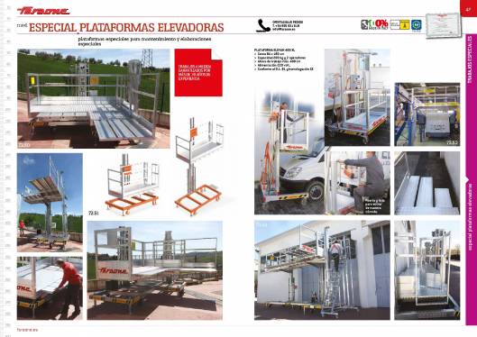 Catálogo de escaleras y andamios FARAONE y ESCALIBUR 25