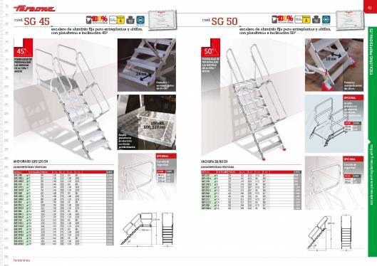 Catálogo de escaleras y andamios FARAONE y ESCALIBUR 32