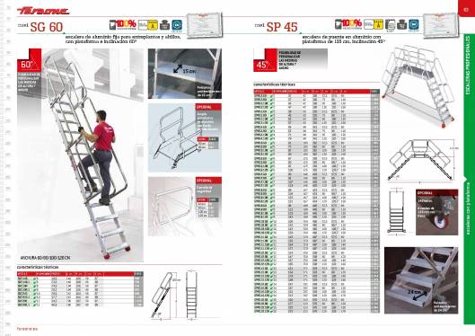 Catálogo de escaleras y andamios FARAONE y ESCALIBUR 33