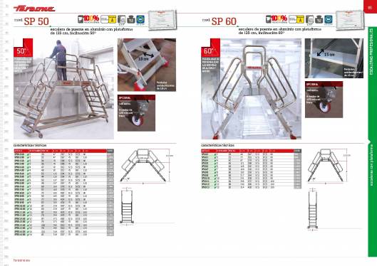 Catálogo de escaleras y andamios FARAONE y ESCALIBUR 34