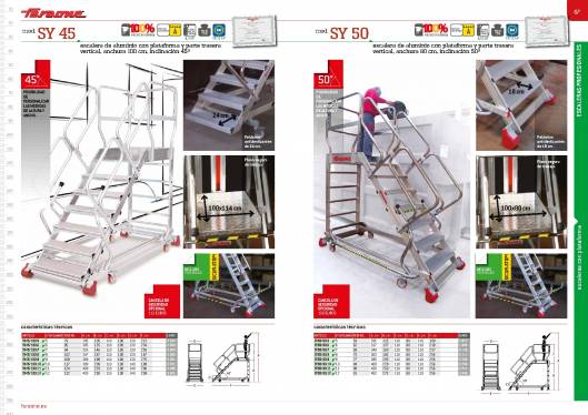 Catálogo de escaleras y andamios FARAONE y ESCALIBUR 35