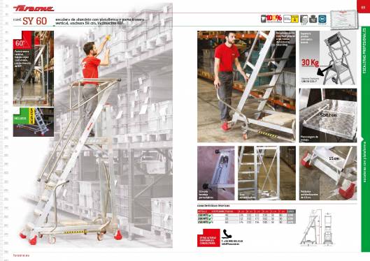 Catálogo de escaleras y andamios FARAONE y ESCALIBUR 36