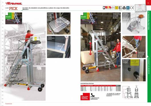 Catálogo de escaleras y andamios FARAONE y ESCALIBUR 37