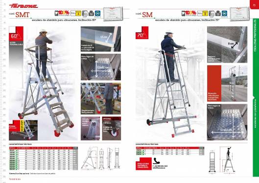 Catálogo de escaleras y andamios FARAONE y ESCALIBUR 38