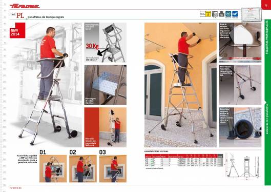 Catálogo de escaleras y andamios FARAONE y ESCALIBUR 39
