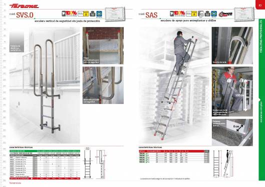 Catálogo de escaleras y andamios FARAONE y ESCALIBUR 43