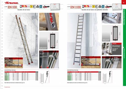 Catálogo de escaleras y andamios FARAONE y ESCALIBUR 44