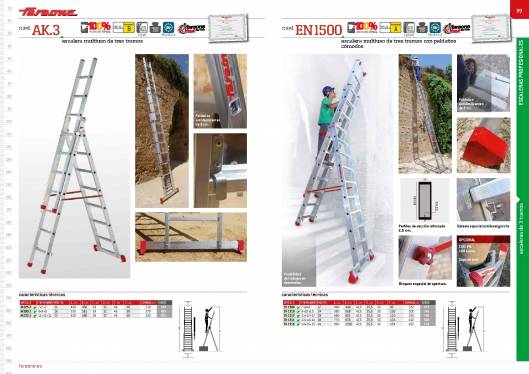 Catálogo de escaleras y andamios FARAONE y ESCALIBUR 46