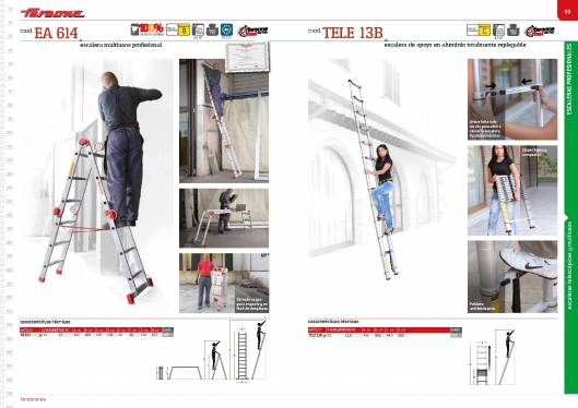 Catálogo de escaleras y andamios FARAONE y ESCALIBUR 51