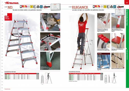 Catálogo de escaleras y andamios FARAONE y ESCALIBUR 52