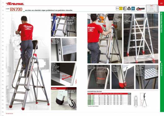 Catálogo de escaleras y andamios FARAONE y ESCALIBUR 53