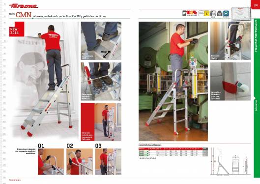 Catálogo de escaleras y andamios FARAONE y ESCALIBUR 56