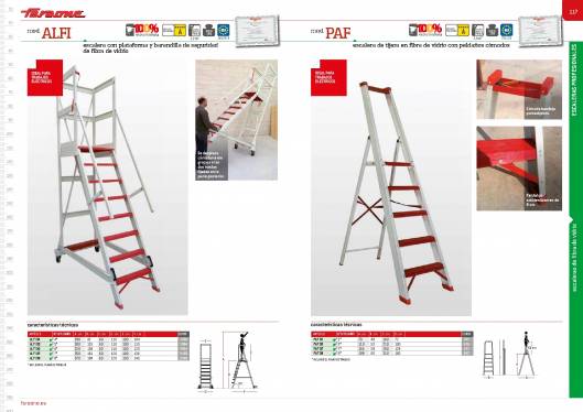 Catálogo de escaleras y andamios FARAONE y ESCALIBUR 59