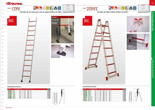 Catálogo de escaleras y andamios FARAONE y ESCALIBUR 60