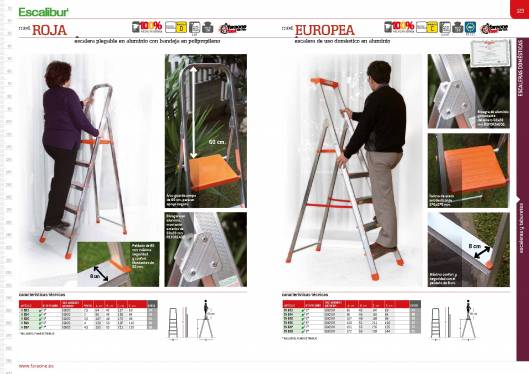 Catálogo de escaleras y andamios FARAONE y ESCALIBUR 63