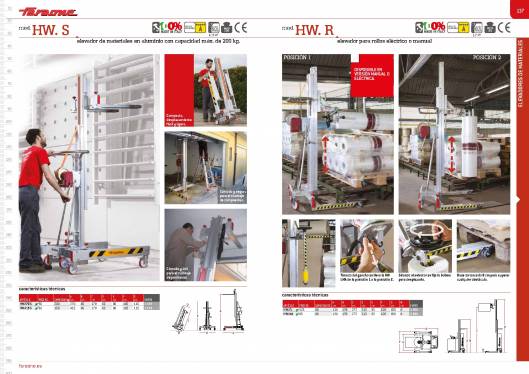 Catálogo de escaleras y andamios FARAONE y ESCALIBUR 70