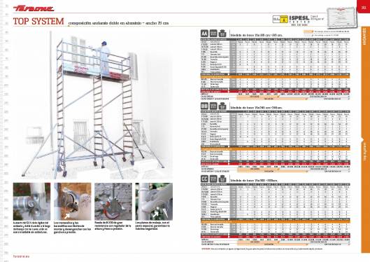 Catálogo de escaleras y andamios FARAONE y ESCALIBUR 82