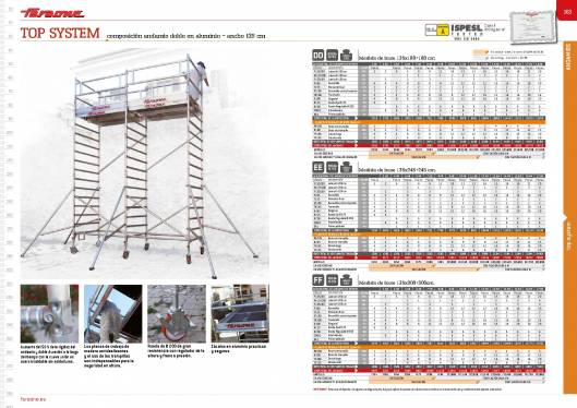Catálogo de escaleras y andamios FARAONE y ESCALIBUR 83