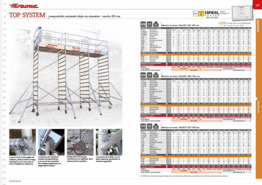 Catálogo de escaleras y andamios FARAONE y ESCALIBUR 85
