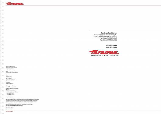 Catálogo de escaleras y andamios FARAONE y ESCALIBUR 86