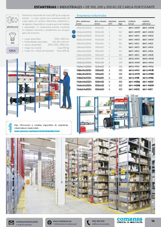 Catalogo general de COMANSA 16