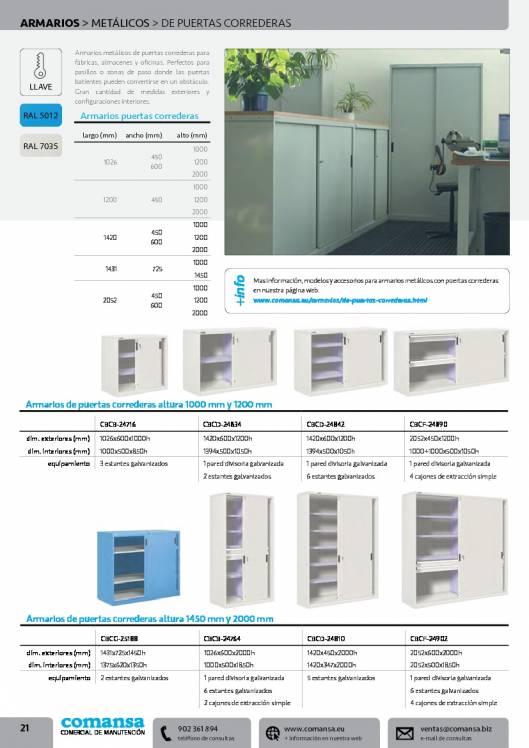 Catalogo general de COMANSA 21