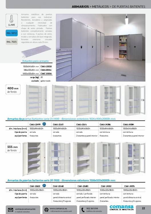 Catalogo general de COMANSA 22
