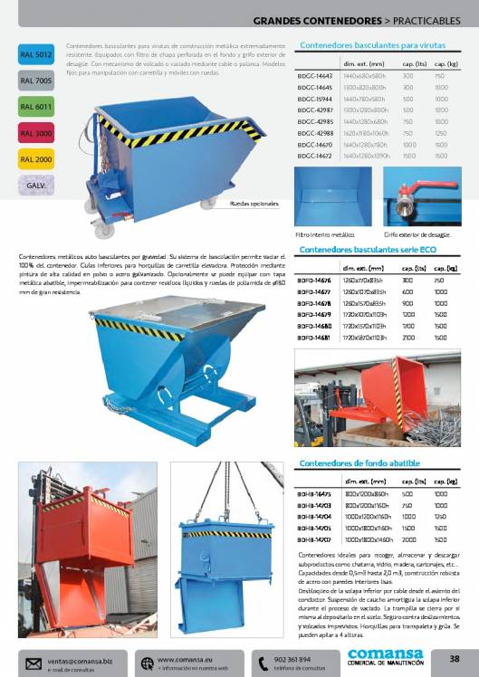 Catalogo general de COMANSA 38