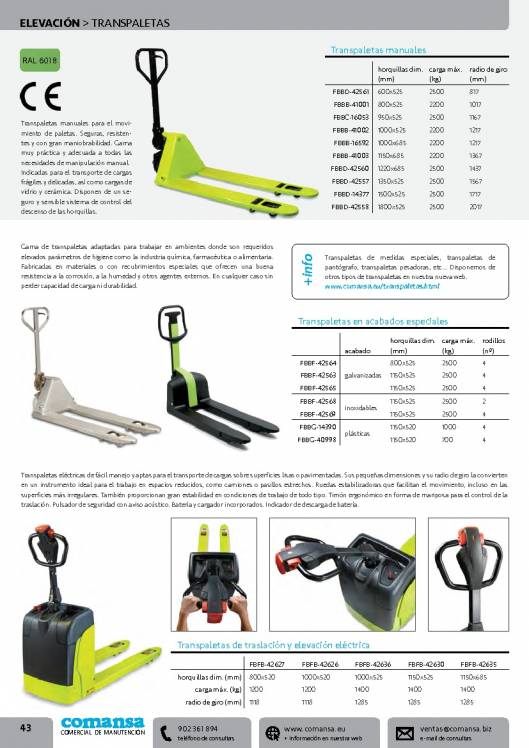 Catalogo general de COMANSA 43